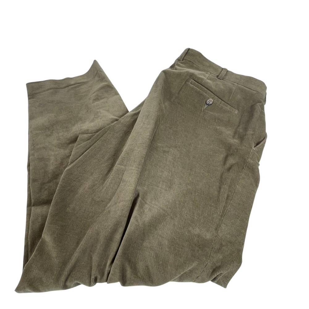 Ralph Lauren Straight Corduroy Pants Mens 40 x 30 Brown Pockets
